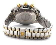 Omega two tone speedmaster chronograph watch