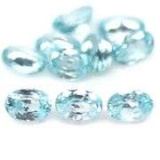 Brilliant 7.33ct Real Cambodian Swiss blue Zircon set!