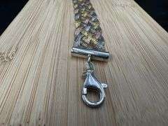 Italian Four Strand Gold Plated Sterling Silver Bracelet in 7"