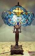 Baroque Tiffany Style Stained Glass Lamp