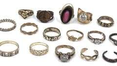 Group lot of Vintage 925 sterling silver rings