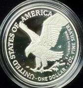2023 W  Proof Silver Eagle With Box & Paper.