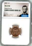 2022 Lincoln Cent in NGC MS67RD