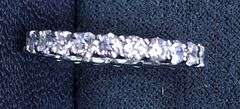 14K WHITE GOLD LAB GROWN DIAMOND WEDDING BAND