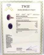 14kt Yellow gold 12ct Amethyst and 1.50ctw diamond ring
