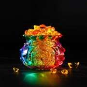 Crystal Glass Wealth Money Bag
