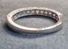 14K White Gold Natural Diamond Wedding Band