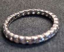 14K White Gold Natural Diamond Wedding Band
