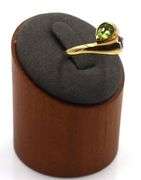 14kt Yellow gold amethyst and peridot bypass ring