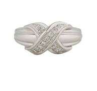 Tiffany & Co. 0.24ctw Diamond Signature X Crossover Ring in 18K