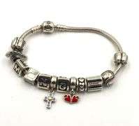 Pandora bracelet with charms in 925 sterling silver