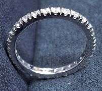 14K WHITE GOLD NATURAL DIAMOND WEDDING BAND
