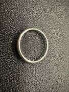 10k White Solid Gold 3mm Domed Plain Men's Women's Wedding Band Size 8