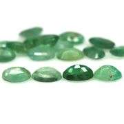 Oval cut 5.90ct 17pc Zambain Emerald set
