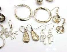 Group lot of Vintage 925 sterling silver earrings
