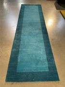 Solid 2 Tone Wool Runner 9'