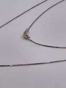 CERTIFIED 14K WHITE GOLD NECKLACE WITH DIAMOND PENDANT