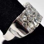 CZ Gemstone Ring in Sterling Silver
