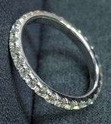 18K WHITE GOLD NATURAL DIAMOND WEDDING BAND