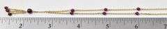 Adorable 14K Yellow Gold Beaded Tassel Necklace