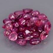 Collectors 3.65ct violet red Ruby set -Untreated!!!