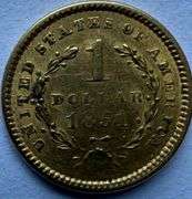 1851 Type 1 $1 US Gold