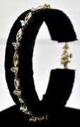 Perfect 10K Yellow Gold Diamond Bracelet