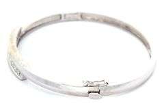 1.00ctw Princess Diamond Invisible Set Bypass Bangle Bracelet in 14K