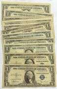 26 Various 1935 Series $1 Silver Certificates