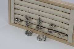 Sterling Silver Curated Ring Assortment Various Sizes & Styles (10 Ring Lot)