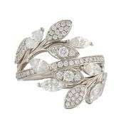 Tiffany & Co. 1.19ctw Diamond Victoria Vine Bypass Ring in Platinum