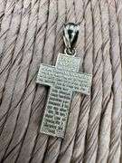 10k Yellow Gold Diamond Cut Christian Cross Pendant Religious Charm
