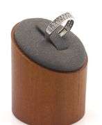 14kt White gold 0.30ctw diamond pave band