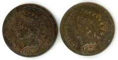 2 Different Indian Head Cents: 1867 & 1879