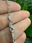 .925 Italian Sterling Silver Figure Eight Bracelet in 7 inches