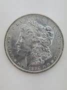 1884 O Morgan Silver Dollar, AU/BU