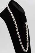 Sterling Silver Heavy Diamond-Cut Rope Chain 9.7mm Solid 925 Italy New Men's Necklace 26"