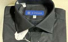Super Fine Quality Black Color Dress Shirt By Di Stefano