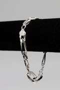 Men's 10.9mm Solid .925 Sterling Silver Flat Figaro Chain Link Italy Bracelet 9" inch