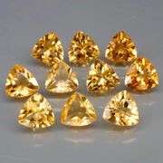 Ravishing 10.43ct 10pc golden Citrine set