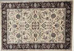 Handmade w/Silk Isfahan Design 4.0x6.0