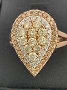 CERTIFIED 18K ROSE GOLD DIAMOND RING