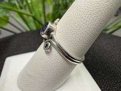 Sterling Silver 925 Natural Iolite Gemstone Ring Size 9