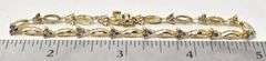 Perfect 10K Yellow Gold Diamond Bracelet