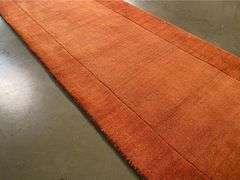 Solid 2 Tone Wool Runner 9'