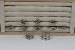 Sterling Silver Curated Ring Assortment Various Sizes & Styles (10 Ring Lot)