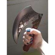 Ulu Viking Knife with Rosewood Handle