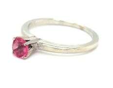 Lovely Little 14K WG Pink Tourmaline Ring