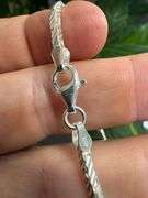 Italian Sterling Silver 925 Diamond Cut Cardono 7" Bracelet