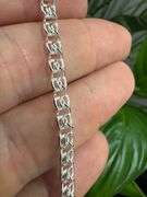 Sterling Silver Italian Love Heart Chain 4.8mm Solid 925 Italy Infinity Promise Necklace 20"